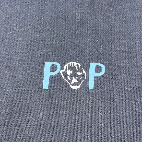 Pop Trading Company Hoodie Sweatshirt Adult Small Navy Blue Dancer Logo Pullover - Picture 3 of 10